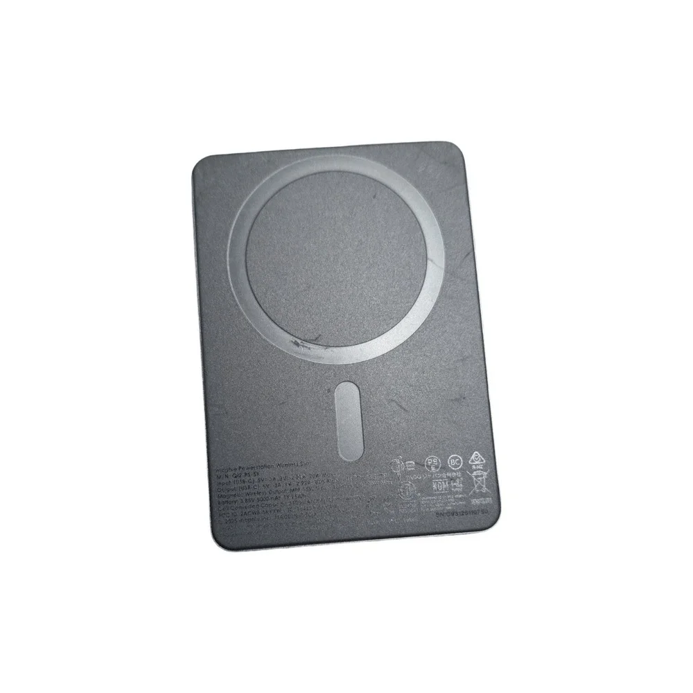 42-P Mophie Powerstation Wireless Slim Qi2 5000mAh 15W Magnetic Power Bank Black